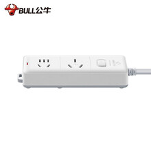 公牛（BULL） 大功率16A插座插线板插排/接线板/空调插座 GN-S102D全长1.8米2位总控【送10A插头