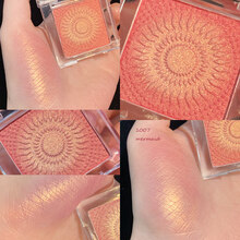 colorrose/浮雕腮红裸妆自然晒红女腮红日杂风微醺腮红豆沙色送女友 1007 细腻人鱼姬(高光)