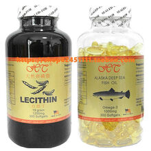阿拉斯加海鱼油300粒+力思丁卵磷脂300粒【部分地区