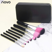 【7支装】化妆刷全套装初学者工具眼影粉底散粉刷眉刷唇彩妆刷子 黑色7支【铁盒装】