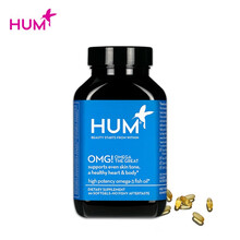 HUM OMEGA鱼油软胶囊60粒/瓶 EPA DHAdha成人护心脑血管 维E提亮肤色