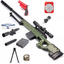 儿童玩具枪m416突击步抢玩具枪男孩98k吃鸡玩具套装AWM装备不可发射8-12岁无弹六一儿童节礼物 AWM玩具枪