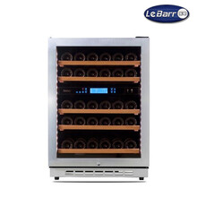 LeBarr/乐吧 L46D 恒温度双温红酒柜 进口压缩机 实木层架 冷藏柜 不锈钢门