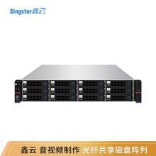 鑫云（Singstor）SS300G-12A万兆光纤网络存储 音视频制作多机共享磁盘阵列 升级至4个万兆口 整机48TB（含12块4T原厂匹配SAS硬盘）