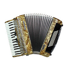 杰麦斯特意大利手风琴成人初学演奏琴定制款 80贝司37键  宝石蓝