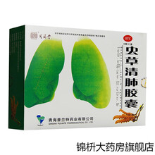 同济堂 虫草清肺胶囊 48粒 润肺补气、清肺化痰、平喘、咳嗽痰多、慢性支气管炎 中药 3盒装