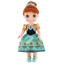 挺逗会说话的智能洋娃娃礼盒冰雪公主智能唱歌讲故事对话女孩玩具冰雪奇缘儿童生日礼物 (二代升级)紫色安娜公主【可闭眼】