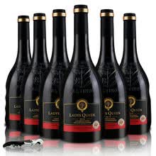 稀有15度 法国进口红酒 歪脖AOC级 拉德斯王菲伯顿干红葡萄酒原酒750ml 整箱装6瓶 6瓶整箱