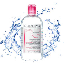 法国贝德玛BIODERMA 舒妍多效洁肤液 净妍卸妆水眼唇敏感肌可用 深层清洁 舒妍多效洁肤液500ml
