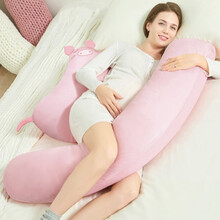 佳韵宝孕妇枕抱枕孕妇枕头侧睡枕孕妇H型枕护腰枕多功能孕妇睡枕靠枕用品 【欧洲I级安全认证+A类纯棉】萌趣粉猪