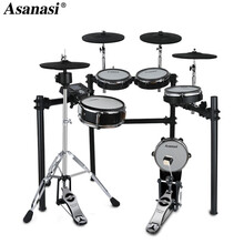 阿萨娜丝（Asanasi）电鼓架子鼓儿童初学者家用网皮爵士鼓专业电子鼓打击 MX510网皮款五鼓四镲