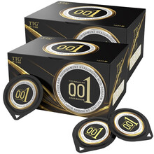 玻尿酸001避孕套超薄螺纹润滑安全套男女共用保险套膜带颗粒套子byt辟孕套癖孕套备孕套TTG 超薄光面（光面型）2盒/20只