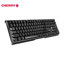 樱桃（Cherry）MX3.0S G80-3870LXAEU-2 机械键盘 有线键盘 全尺寸游戏键盘 无钢板侧刻 黑色 茶轴