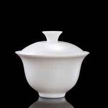 古垚（guyao）/许瑞卿手工德化白瓷茶具盖碗功夫茶碗三才盖碗陶瓷泡茶碗