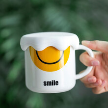 加厚杯盖食品级环保硅胶杯盖创意积雪杯盖马克杯水杯防尘盖子通用 白盖【适合口径≤9.5cm】