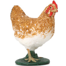 仿真动物玩具模型牧场农场套装家禽马牛羊狗猫鸡鹅家禽认知 黄母鸡