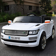 生日礼物超大双座儿童电动车四轮带遥控汽车可坐小孩童车宝宝玩具车可坐人抖音网红同款 米蚁双座(白色)全功能+ 皮座+发光轮