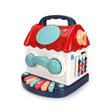 婴儿玩具宝宝早教幼儿童2新生儿6-36个月男女孩 9大玩法六面游戏屋【电池版】