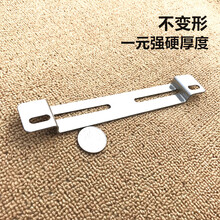 进口摩托车牌照架孔位转换机车摩托车支架前后牌照固定改装不锈钢 不锈钢拉丝原色