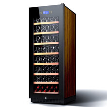 尊堡 BJ-408A 红酒柜恒温酒柜冰吧家用客厅办公室红酒柜子雪茄饮料干货茶叶水果冷藏保鲜柜玻璃展示 满配棕木纹