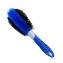 洗车轮毂刷轮胎刷汽车清洁清洗车轮专用软毛钢圈刷子套装工具 升级款蓝色轮毂刷