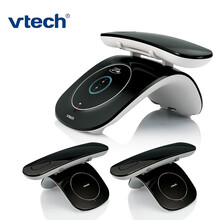 VTech伟易达2033数字无绳电话子母机无线办公固定电话座机 黑色一拖二