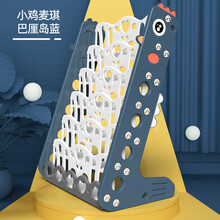 宝宝书架儿童绘本架卡通家用落地小书柜图书置物架宝宝玩具收纳架幼儿书架收纳柜储物柜加厚款 六层书架  蓝色