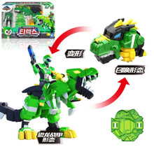 迷你特工队超级恐龙力量3弗特雷赛米小杰全套炫龙变身器机甲合体变形机器人声光人偶玩具男孩X 幻龙战甲提莱克斯【小杰】