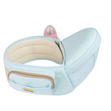 纽贝乐婴儿腰凳夏季透气抱娃神器新生儿单凳儿童小孩背带宝宝坐凳腰登 薄荷蓝