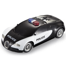 【旗舰店】双鹰 遥控车 电动布加迪造型跑车迪拜警车 男孩玩具儿童生日礼物 声光音效RC无线模型 E708城市护卫
