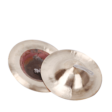 响铜镲锣鼓镲腰鼓镲铜镲京镲响铜镲鼓号队打击乐器 （大鼓队 舞狮 锣鼓队）大头镲27cm+红稠