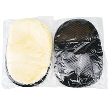 纳兰科羊毛洗车手套不伤漆面毛绒擦车洗车工具汽车清洗手套打沫熊掌专用 米黄手套/黑网布 10个没有 其他