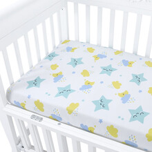 象宝宝（elepbaby）婴儿隔尿垫双面竹纤维防尿防漏尿布垫新生儿宝宝婴幼儿隔尿床单星星雨100*120CM