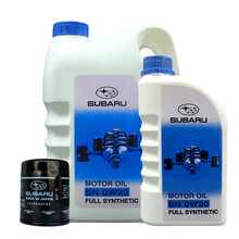 微滤特4S店适用斯巴鲁机油XV傲虎森林人BRZ驰鹏力狮0W-20全合成原车厂家专用发动机润滑油机油 5升机油+一个斯巴鲁原厂机油滤芯（请备注年款排量