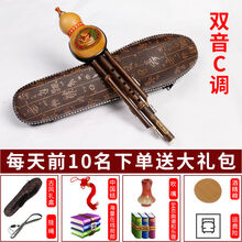 名森葫芦丝乐器小学生儿童初学c调降b调成人葫芦丝乐器专业演奏型 双音C调