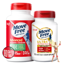 京东国际	
Move Free益节氨糖维骨力 美国进口氨糖硫酸软骨素加钙片 氨基葡萄糖 成人中老年人护关节 缓痛绿180粒+小白瓶75粒