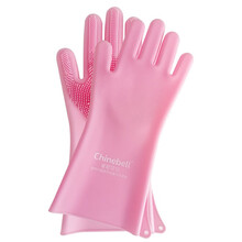 牵尼贝尔 狗狗洗澡神器手套带刷子猫咪泰迪搓澡防抓防咬洗澡工具宠物用品 粉色