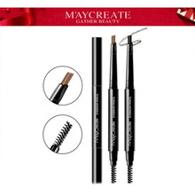MAYCREATE健美创研炫目睛彩双头眉笔持久防水防汗不脱妆不易掉色 经典款1#黑色