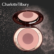 英国进口Charlotte Tilbury CT粉饼无瑕蜜粉饼粉底腮粉红清透定妆持久控油提亮 腮红#sex-on-fire