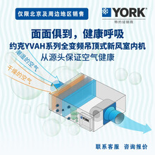 约克中央空调YORK水生态空调YVAH25/35/50全变频吊顶式新风加湿一体机 YVAH35ED410