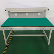鑫福优品防静电工作台工业带插座工作台流水线操作台车间工作桌 维修桌包装台 长120*宽60*高75*总高130cm