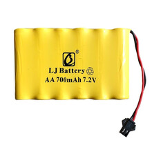 玩具车充电电池组充电线SM接口3.6V4.8V6V镍镉7.2v双鹰汇纳遥控车电池配件 7.2V SM接口充电电池