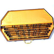 玉屏箫笛 笛子竹笛 成人初学专业演奏横笛 7支套装 【紫竹素笛】— 七支礼盒套装（定制2-4天发货）