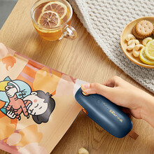 小熊迷你封口机充电 便携迷你零食封口机家用小型食品封口夹手压加热包装袋封口器