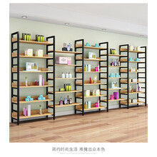 杜欢骏 货架展示架货柜化妆品展示柜产品陈列柜木质样品展柜酒货架茶叶柜 主图长5米高200不含柜套餐 _