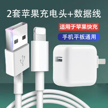 金响苹果iPad充电器套装数据线手机快充平板mini5/4/2/air3/12/11/Pro/7/8 2套插头+充电线A2154/A2152A2133