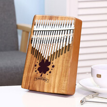 幽水竹音 kalimba卡林巴拇指琴17音卡琳巴初学者巴林卡手指拨钢琴手指琴 21音【电箱款】相思木四叶草+配件