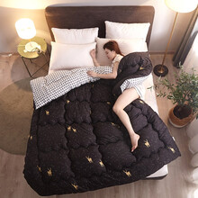 提木【加厚保暖】被子家纺 单人棉被双人冬天被芯 春秋被太空被学生宿舍空调被褥 暗影麋鹿 150*200cm【3斤】