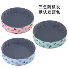 儿童决明子玩具沙池套装宝宝沙滩玩具玩沙挖沙工具男孩女孩家用围栏沙子玩具池海洋球池 1米沙池