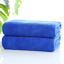 搞卫生摸布五色抹布家政保洁专用毛巾吸水不掉毛家用洗车擦地擦桌抹布厨房家务清洁加厚抹布 蓝色 30*60超厚10条装